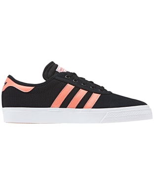 Women's Adidas Adi-Ease Premiere Lace-Up Skate Shoes - Black / Coral / White