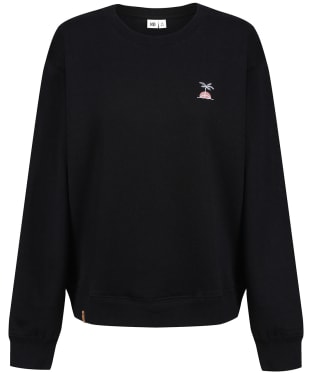 Women’s Tentree Palm Sunset Embroidery Crew Sweater - Meteorite Black