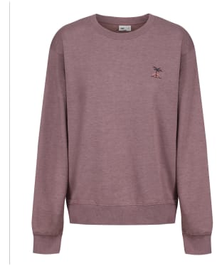 Women’s Tentree Palm Sunset Embroidery Crew Sweater - Twilight Mauve