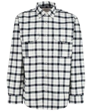 Men's Filson Flannel Cotton Alaskan Guide Shirt - Cream / Black