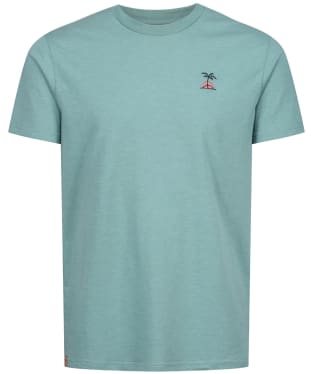 Men’s Tentree Palm Sunset Embroidery T-Shirt - Sea Cliff Blue