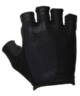 POW Short Fingers Hypervent Mesh Ventilated Bike Gloves - Black