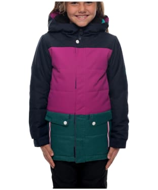 Girl's 686 Lily Snowboard Ski Insulated Waterproof Jacket - Navy Colourblock