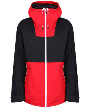 Men’s WearColour Block Waterproof Snowboard Jacket - Red