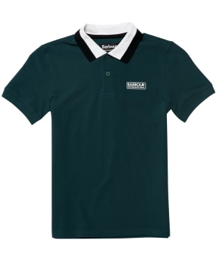 Boy’s Barbour International Ampere Polo Shirt - 6-9yrs - Benzine Green