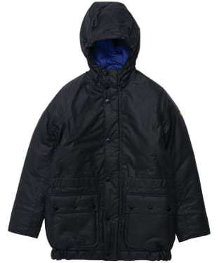 Boy’s Barbour International Terrance Winter Waxed Jacket - 10-14yrs - Black