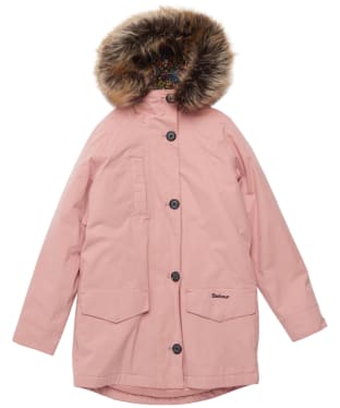 Girl's Barbour Walkworth Waterproof Jacket - 10-14yrs - Secret Pink