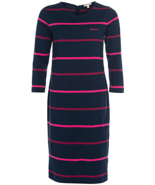 Women’s Barbour Oyster Dress - Navy / Berry Stripe