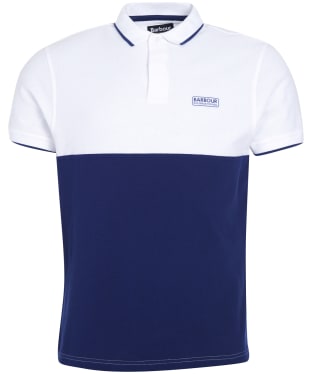 Men’s Barbour International Accelerator Block Polo Shirt - White
