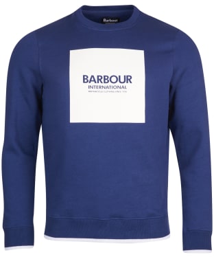Men's Barbour International Scortch Crew Neck Sweater - Regal Blue