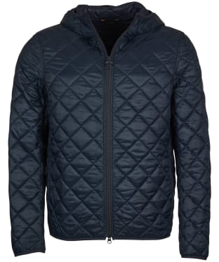 Men’s Barbour Hooded Quilted Jacket - Navy
