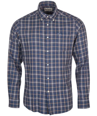 Men’s Barbour Delamere Eco Tailored Shirt - Navy Check