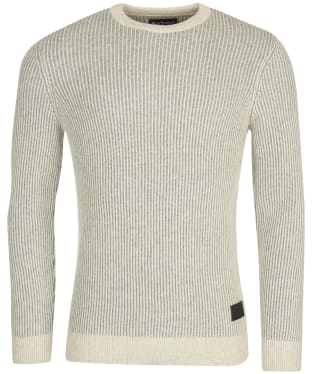 Men’s Barbour Duffle Knitted Crew Sweater - Ecru