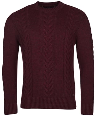 Men’s Barbour Essential Cable Knit - Ruby Marl