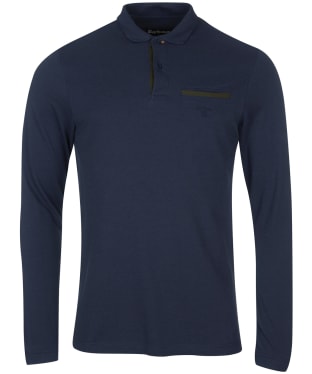 Men’s Barbour Essential L/S Pocket Polo Shirt - Navy