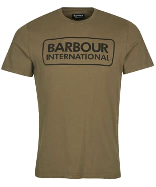 Men's Barbour International Essential Large Logo Tee - Dusky Khaki