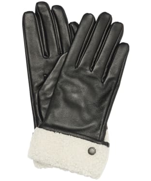 Women’s Barbour Lara Leather Gloves - Black