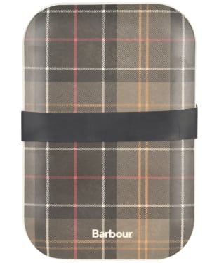 Barbour Bamboo Lunch Box & Cutlery Set - Classic Tartan