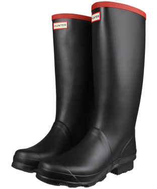 Hunter Argyll Full Knee Tall Wellington Boots - Black