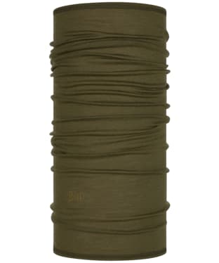 Buff Merino Wool Lightweight Solid Colour Necktube Gaiter - Bark
