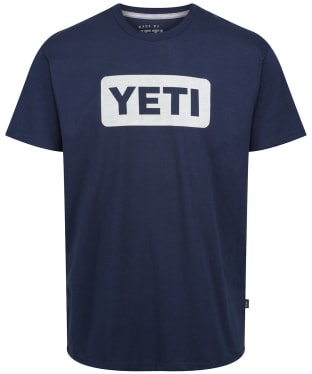 YETI Logo Badge Short Sleeve T-Shirt - Navy / White