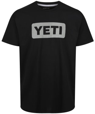 YETI Logo Badge Short Sleeve Crew Neck T-Shirt - Black / Grey