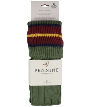 Pennine Nelson Cotton Shooting Socks - Moss