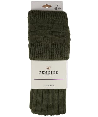 Pennine Portland Wool Shooting Socks - Olive