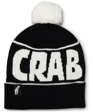 Crab Grab Pom Beanie - Black White