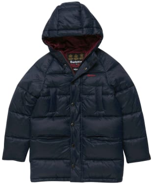 Boy's Barbour Parka Quilted Jacket, 6-9yrs - Navy