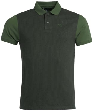 Men's Barbour Dougal Tartan Polo Shirt - Duffle Green