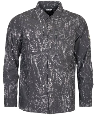 Men's Barbour International Beam Overshirt - Black Print