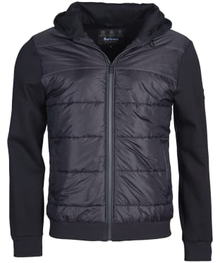 Men's Barbour International Track Quilted Sweat - Black