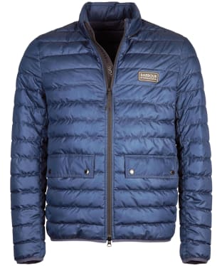 Men's Barbour International Track Drive Quilted Jacket - Navy