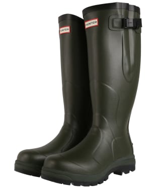 Hunter Unisex Balmoral Classic Side Adjustable Wellington Boots – Tall - Dark Olive