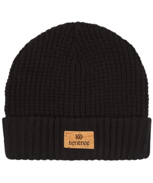 Tentree Patch Turn-Up Knitted Beanie - Meteorite Black