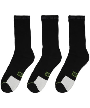 Globe Low Impact Crew Arch Support Socks – 3 Pack - Assorted