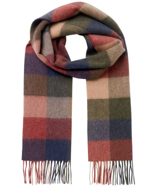 Men’s Joules Tytherton Scarf - Red Multi Check