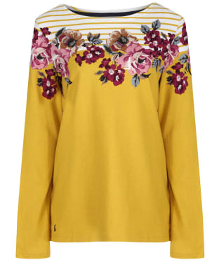 Women’s Joules Harbour Print Top - Yellow Border Floral