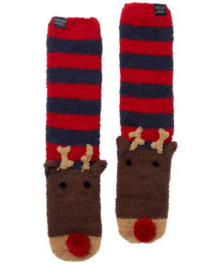 Men’s Joules Festive Fluffy Socks - Reindeer
