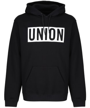 Union Team Relaxed Fit, Fleece Lined Hoodie - Black