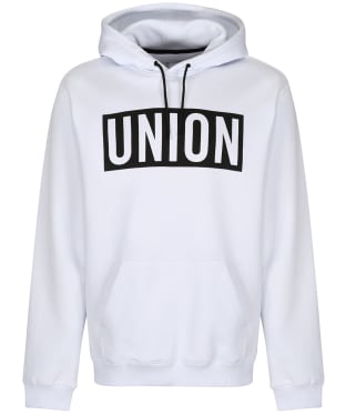 Union Team Relaxed Fit, Fleece Lined Hoodie - White