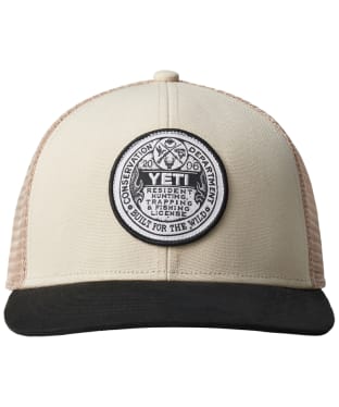 YETI Trapping License Trucker Hat - Sharptail Taupe / Black