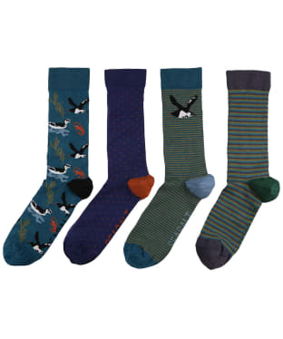Men’s Seasalt Selection Box Socks Pack - Nebra Sky Mix