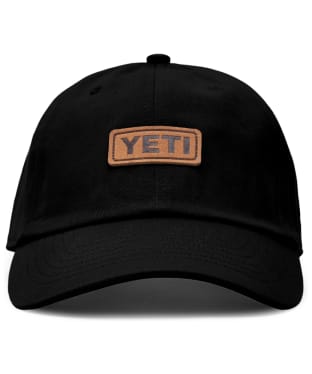 YETI Leather Logo Badge Adjustable Baseball Hat - Black