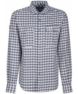 Men’s Amundsen Cotton Flannel Long Sleeve Shirt - Chequered Blue