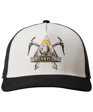 Men's YETI Mountaineer Trucker Hat - Black / White