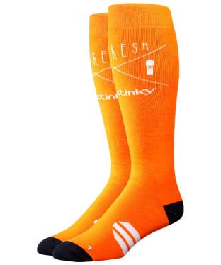 Stinky Socks Refresh Snowboard Socks - Tangerine