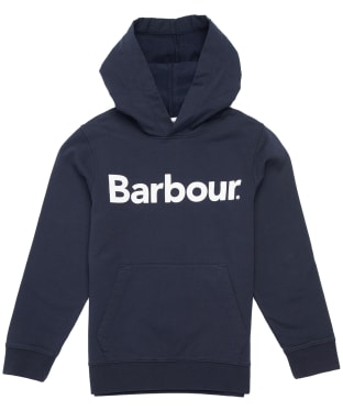 Boy's Barbour Boys Essential Logo Hoodie, 6-9yrs - Navy