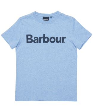 Boy's Barbour Logo Tee, 10-15yrs - Chambray